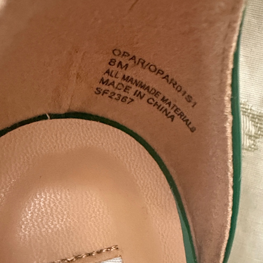 Steve Madden Emerald Slingback Heels size 8M - Picture 11 of 11
